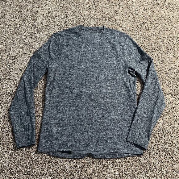 Lululemon Shirt Mens Small Gray Long Sleeve Seamless Athletic Running Pullover - Picture 1 of 8